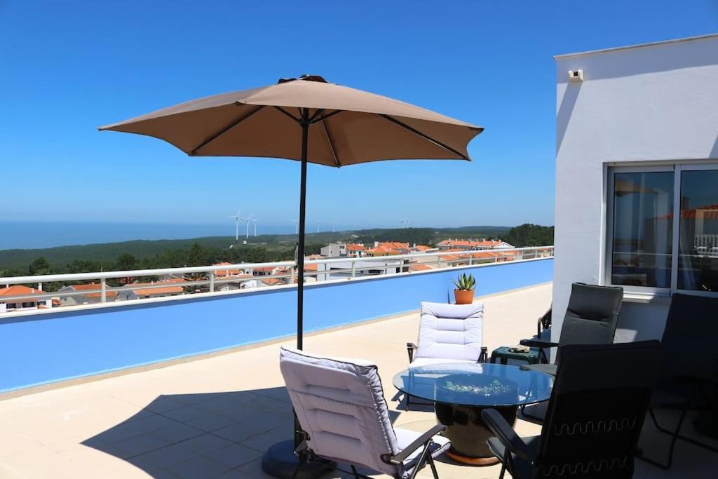 나자레 Sitio Penthouse - Big Terrace With Sea View & Bbq 빌라 외부 사진